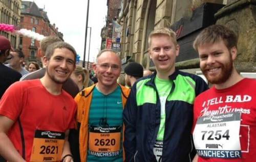 photo of Atmos International employees at the Great Manchester run