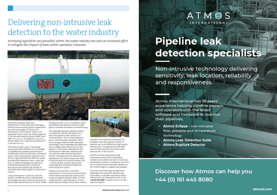 Atmos International article featured in The Water Journal March 2020