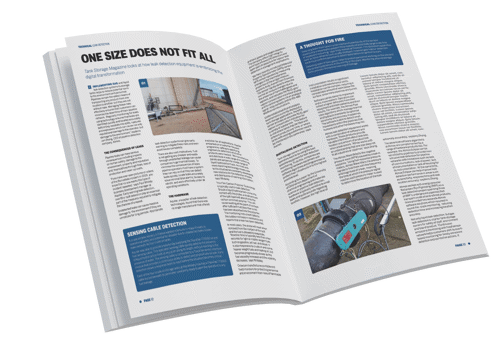 An open magazine containing Tank Storage's leak detection article