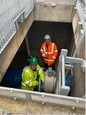 Atmos’ water team on site at Northumbrian Water