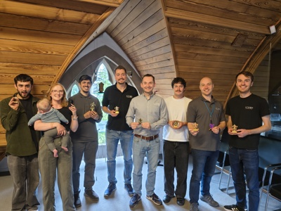 A photo of some of the Atmos Football league award winners from the 2024-2025 season